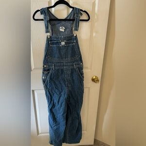 Vintage 90s Calvin Klein Overalls Small CK Jeans Denim Baggy 100% Cotton Bib